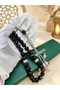 33 Real White Line Black Agate Prayer Beads/Tasbih/10MM/For Men And Women/Ramadan Gift - 4