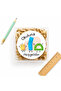 Welcome to School Printed Adhesive Sticker 4 cm 24 Pieces Model: 2