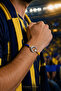 Yellow Navy Blue Moon Star Fan Bracelet - 2