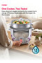 RC 2802 1.5L 500W Rice Cooker Automatic Keep Warm Glass Lid Steamer Aluminium Pot Handle - 5