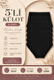Women's Panties Extra High Waist Laser Cut Flexible Non-Marking 5-Pack Polyester Black - 4