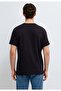 M0613364 Black Printed T-Shirt Men's T-Shirt Black - 5