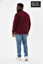 Men's Plus Size New York Printed Bisilet Collar Slim Sweatshirt Spr26Bsw956-5 - 3