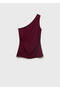 Drape Asymmetrical Blouse - 3