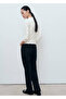 Ribbed T-Shirt with Scalloped Edges - 4