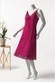 Women's Burgundy Short Sleeve Long Nightgown