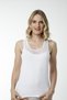 3-Piece Women's White Cotton Tulle Undershirt & Collar and Strap Tulle Detailed & Comfortable Texture - 5