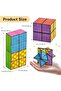 Magic Puzzle Cube for Seniors, Stress Relief & Brain Training Activity Cube for Elderly - 4