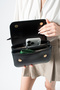 Black Scarf Box Model Hand Shoulder and Crossbody Women's Bag - 3