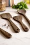 5 Piece Acacia Serving Set - Acacia Serving Spoon Spatula Ladle Set Serving Set - 3