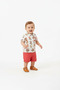 Baby Boy Patterned Polo Collar T-Shirt and Shorts Set (6-24 Months) - 5