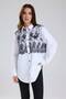 Women's Lace Detailed Design Shirt - 2