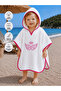 Embroidered Baby Girl Bath Towel Pareo Bathrobe 100% Cotton Poncho with Hood – Soft Water-Absorbent Gift for 1-3 Years Old - 6