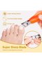 2-Piece Slanted Nail Clippers,Wide Jaw,Anti-Splash Design,Stainless Steel Nail Trimmer,for Thick Nails,Men and Women - 3