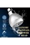 3 Inch High Pressure Shower Head, Anti-Clog Wall Mount Fixed with Adjustable Swivel