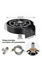 Cup Washer Sink Attachment,Automatic Flushing Device,High Pressure Cup Rinser,Bottle Washer,for Kitchen Sink,Coffee Shop,Bar Glass Cleaner - 2