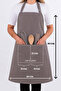 Simple kitchen apron with adjustable strap - 6