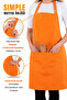 Simple kitchen apron with adjustable strap - 5