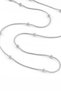 Women's Stainless Steel Silver Dorica Chain Thin Italian Women's Necklace