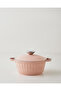 Tiny Cast Premium Cast Iron 5 Piece Mini Pot Set 16X16X16 cm Pink - 3