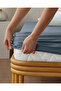 Novella Premium Cotton Textured Double Fitted Sheet 160X200 cm Denim Blue - 2