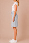 High Waist Denim Skirt for Women – Midi Length Denim Skirt with Back Slit, Casual & Office Stylish - 8