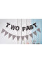 Racing Cars Vehicle Themed 2-Piece Two Fast and Triangle Road Banner - 3