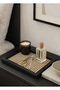 Rattan hazeran tray black rectangle (%100 natural hazeran) m016 - 4