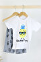 Boys' Eyeglasses Model Cotton Shorts 2-Piece Set - 4