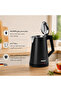 Arshia Electric Kettle – Elegant Black Stainless Steel 1.7L – 1800W - 2