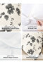 4-Pcs Printed Duvet Cover Set Queen Size 200x230cm, Brushed Microfiber Fabric (Without Filler) - 5