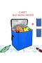 Thermal Bag Keeps Cold and Hot, Insulated Picnic Bag, Camping Beach Thermos Bag, Blue - 2