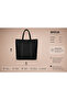 Beyond Horizon Modern Design Women's Tote Shoulder Bag with Zipper and Satin Lining Inside - 2