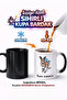Animal Kangaroo Kangaroo Australia Double Sided Printed Porcelain Magic Mug Cup Gift