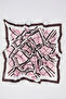 Patterned Medium Size Satin Scarf Elaya - 3