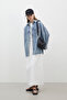 OVERSIZE-BAUMWOLLKLEID ECRU - 2