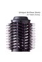 Hot Air Brush, Hair Dryer Brush, Black and Pink, 3 Heat Settings, Volumizing Styling Tool, Rotating Bristles - 4