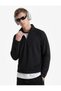 Long Sleeve Stand Collar Half Zipper Sports Sweatshirt - 3