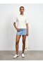 32826 Lace Detailed Short Sleeve T-Shirt-Ecru - 4