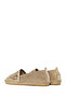 Women's Light Beige Suede Leather Espadrille 26Pfd205110 - 7