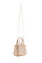 Women's Beige Long Chain Strap Stoned Mini Evening Dress Bag 26Pbd2962Ts - 6