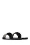 Women's Black Stone Jelly Slippers 25Sfe4917Pv - 5