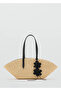 Charm Floral Straw Bag Made of Natural Fiber - 2
