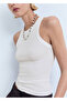 Rubber knit cotton blouse - 7