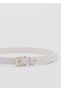 Crocodile Skin Look Thin Belt