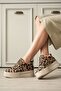 Women's 8cm hidden heel leopard sneakers tr04ms01e - 3