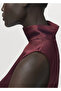 High Collar Satin Blouse - 8
