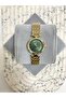 Tipra Round Gold Green Dial Women's Wristwatch - 3
