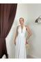 Women's Paris Halter Neck Backless Long Dress - 7
