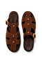 Lenora Anatomical Suede Cage Women's Slippers - 6